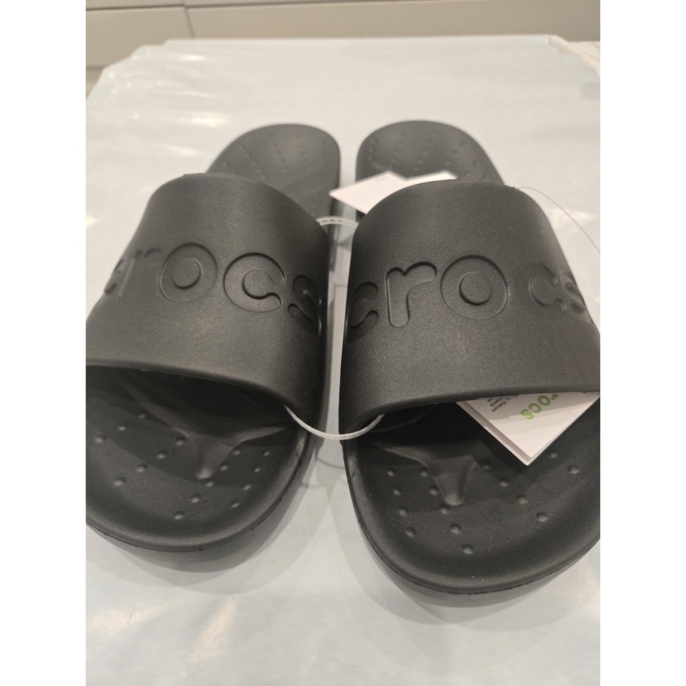 Crocs Slide Sandal Mens Size US8 Black NEW with tags.